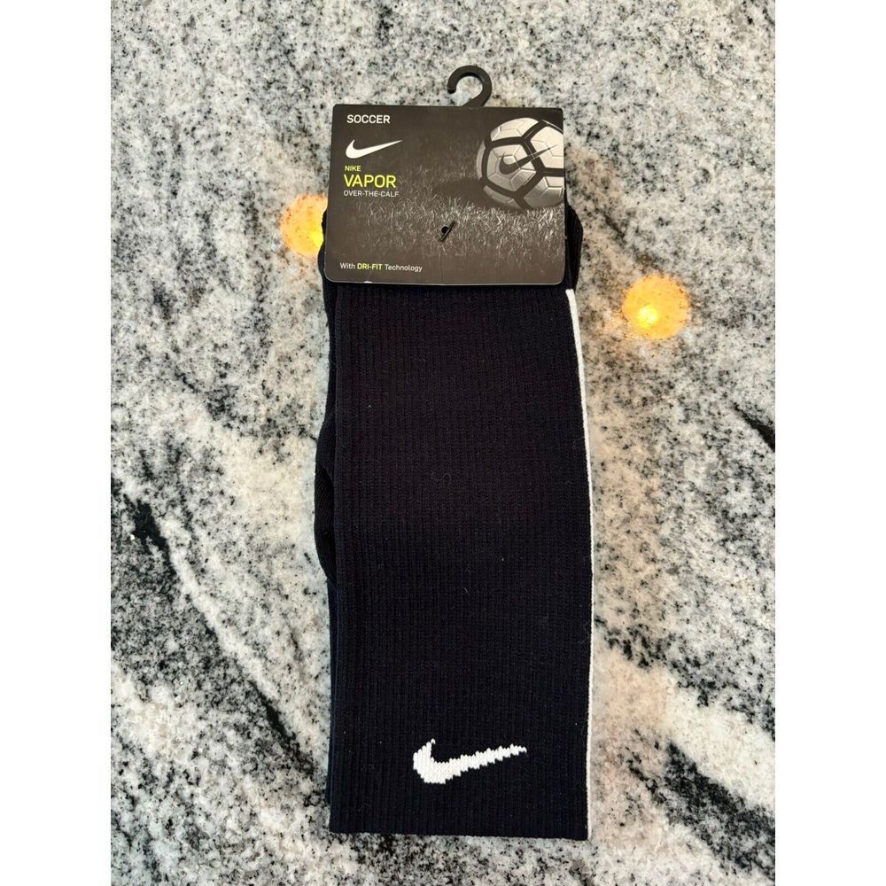 Nike‎ Vapor Dri-Fit Football Over the Calf Black Socks Women 4-6 Youth 3-5
